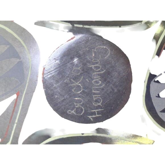 Ericka Hernandez Mata Ortiz Signed 3" x 4.5" Polychrome Pottery Vessel Pot Vase - Picture 7 of 7